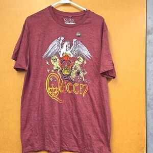 Mark's Size L Burgundy Heather Queen T-Shirt